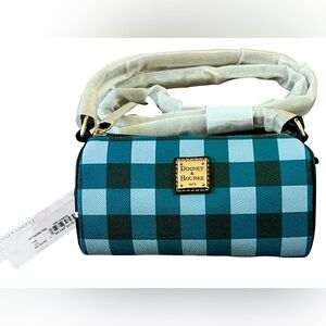 Dooney & Bourke Tucker Buffy Crossbody, Teal Plaid, NWT